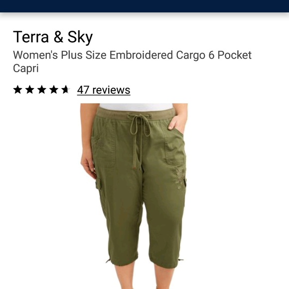 3X NWT Women/'s Terra Sky Capri Plus Comfort Waist Stretch Millennium Sz 1X